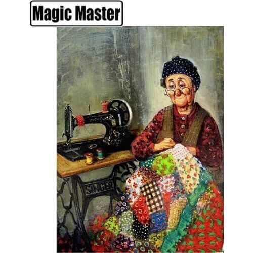 5D DIY Diamond Painting Full Square/Round Drill "Cartoon grandma" Embroidery Cross Stitch gift Home Decor Gift