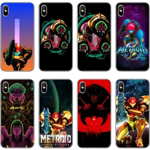 Cover Case For Samsung Galaxy S10E S10 Lite S9 S8 S7 S6 Edge Plus S5 S4 Mini Note 10 9 8 5 4 Metroid II Samus Returns