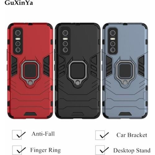 Phone Case For vivo Y73s Back Cover vivo S7E 5G Funda Luxury Armor Magnetic Back Cover Y73s S7E Moblie Bumper Funda 6.44"