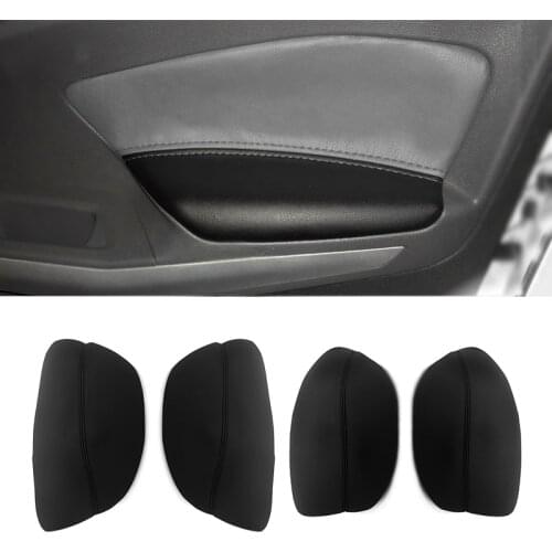 For Ford Kuga EcoSport 2013 2014 2015 2016 2017 2018 Car Door Handle Armrest Panel Microfiber Leather Cover Protective Trim