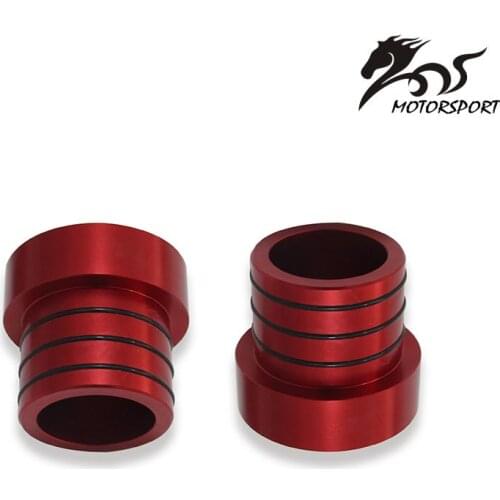 For Jeep Carburetor Carb Intake Manifold Axle Tube Seal Pair Fit Front Axle Pipe Holdfast Kit Compatible with JK TJ XJ Red 2PCS