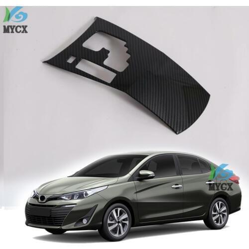 For Toyota VIOS 2019 Center Console Gear Shift Box Panel Cover Trim Interior Accessories Styling ABS