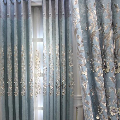 Rural Curtain Relief Snow Neill Curtains for Living Room Bedroom Embroidered Girls Living Room Curtain Bedroom Shade Curtain