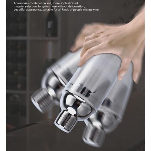 Set of 10 Bartender Kit Set Wine Drinker Shaker Stainless Steel Bar Tools