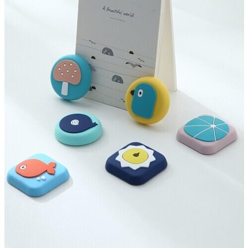 Door Rear Pad Anti-collision Pad Protective Shock Door Stops Mat Cartoon Door Handle Anti Collision Wall Buffer Stickers