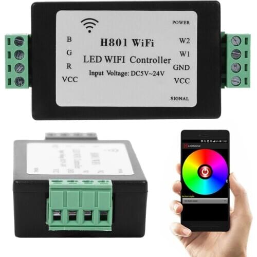 New Plastic Wireless Dimmer Android Receiver RGB LED Strip Light WiFi Controller Accessories