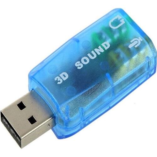 USB to 3.5mm Mic Headphone Jack Stereo Headset 3D Sound Card Audio Adapter PC