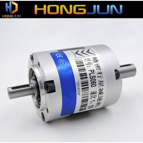 PLS090-10K double shaft planetary gearbox speed reducer 90mm size ratio 10:1 / 10 to 1