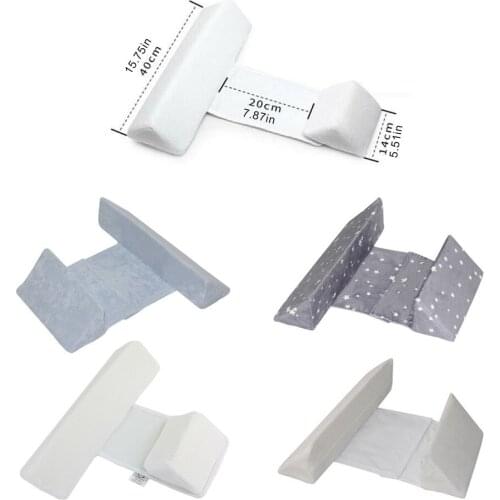 Baby Side Sleep Pillow Support Wedge Adjustable Newborn Infant Anti-roll Cushions
