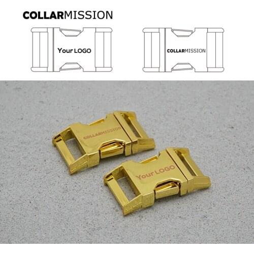 Retailing engraved metal buckle for DIY dog collar accessories 20mm,we provide laser engraving service customize LOGO CK20HJ