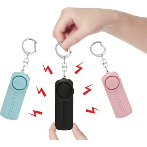 Self Defense Siren Safety Alarm for Women Keychain with LED Light Personal Alarms Personal Security Keychain Alarm