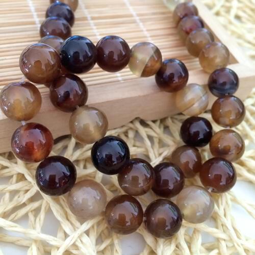Dream gray brown carnelian onyx agat stone 6mm 8mm 10mm 12mm Multicolor round loose beads diy Jewelry making 15 inches A28