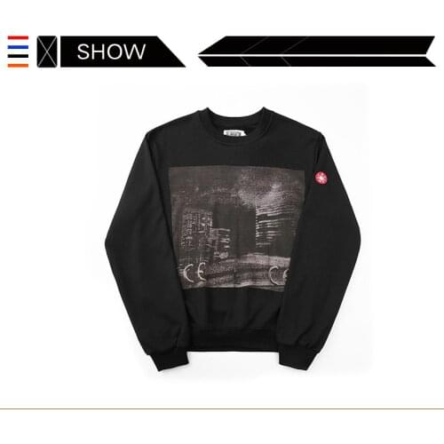 Chao brand CAV EPMT sweater CE C.E Terry direct spray round collar sweater mens and womens fashion