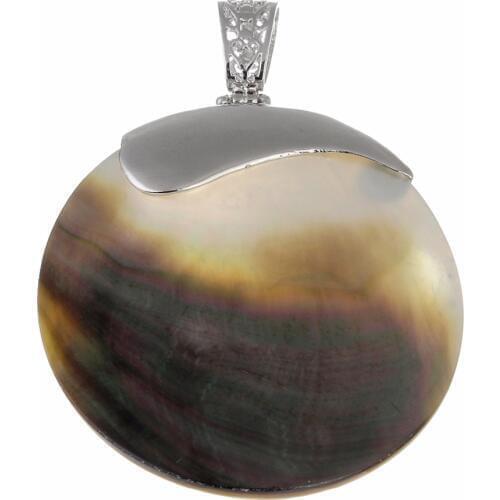 Xinyao 1Pcs Size 50mm*67mm Colored Natural Shell Pendants For Jewelry Making DIY Shell Necklaces F1164