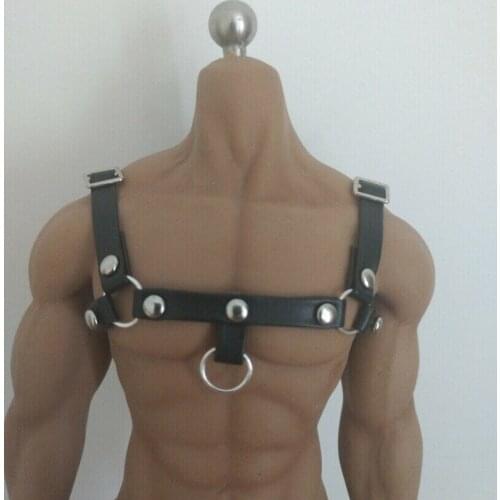 1/6th SM Mens leather strap model Bundle For 12" Phicen Male Figure