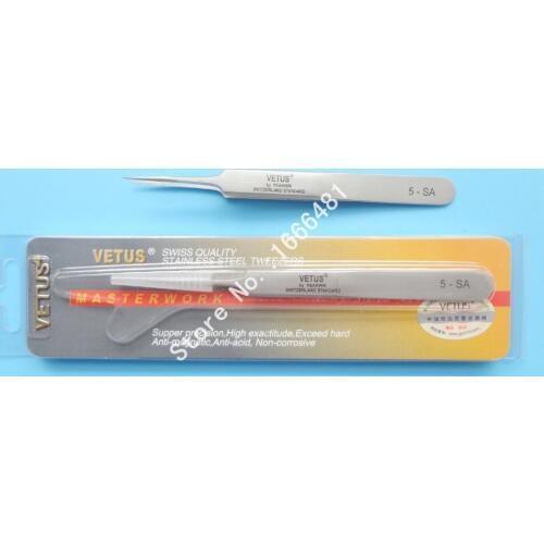 10 pcs/lot Eyelash Extension Tweezers Lashes Vetus Tweezer