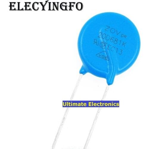 20pcs Varistors 20D681K 680V Varistor Metal voltage dependent resistor