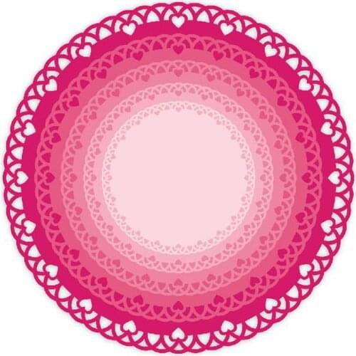 2021 AliliArts Metal Cutting Dies Lace circle frame diy Scrapbooking Photo Album Decorative Embossing PaperCard Crafts Die
