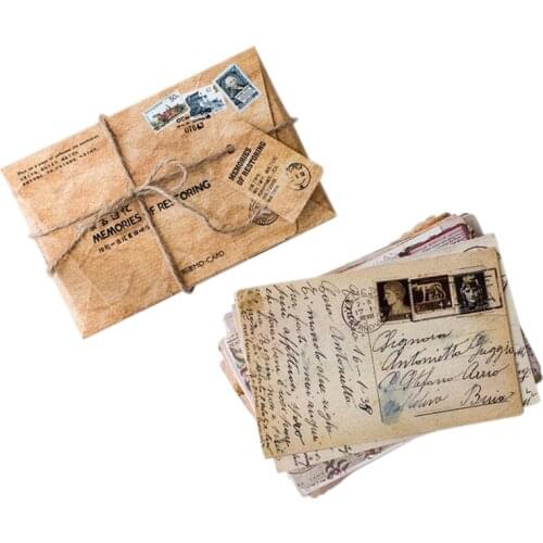 30 Pcs/lot Retro memories Postcard Greeting Card Envelope Gift Greeting Card/Wish Card/Christmas and New Year gifts