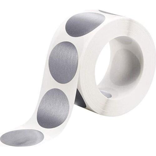 300pc Sticker DIY Round Silver No Residue Stationery Note Label Decor For Kitchen Classification Diy Gift Tags