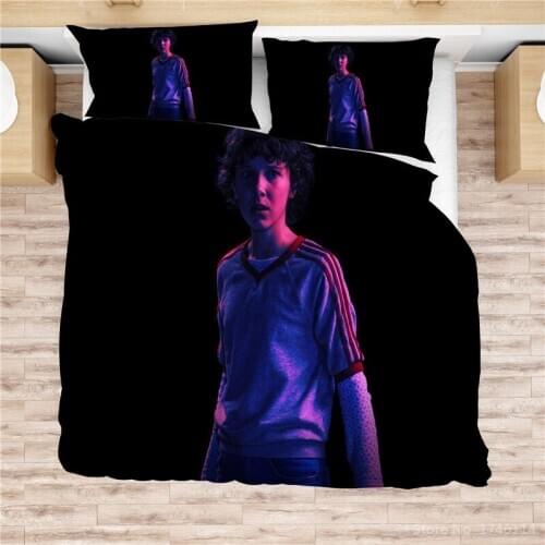3D Cartoon Stranger Things Printed Bedding Set Twin Full Queen King Size Duvet Cover /Comforter Cover Set Bed Linens Bedclothes