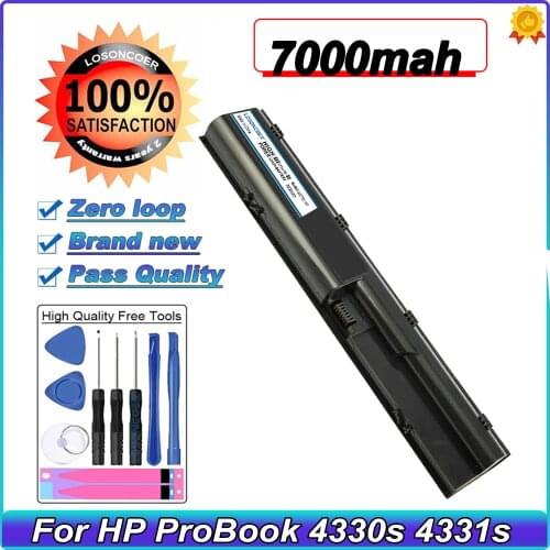 7000mAh Laptop Battery For HP ProBook 4330s 4331s 4430s 4435s 4431s 4436s 4440s 4441s 4446s 4530s 4535s 4540s 4545s 633733-1A1