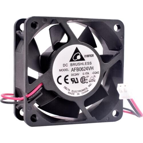 AFB0624VH 6025 6cm 60mm 60x60x25mm DC24V 0.17A Cooling fan for 2 lines double ball inverter