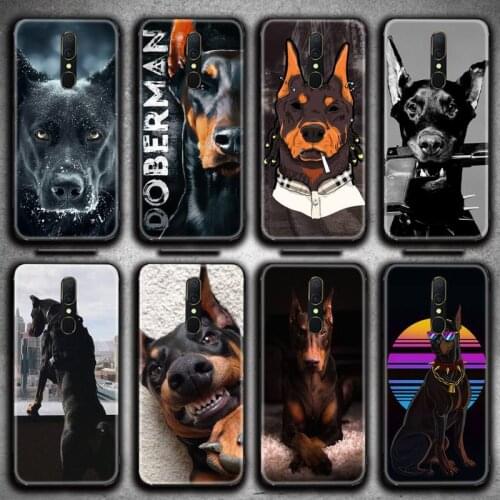 Animal Dachshund Doberman dog Phone Case For Oppo A5 A9 2020 Reno2 z Renoace 3pro A73S A71 F11