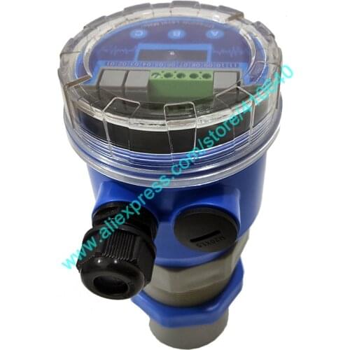 Touchless Ultrasonic Liquid or Materail Level Meter Ultrasonic Position Sensing 10m Range 24V 4 to 20mA Output High Accuracy One