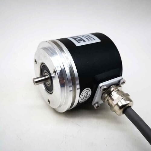 Economic EAS60 60mm outer size12 bits 14bits binary code single turn 10mm 12mm 15mm position sensor absolute encoder SSI output