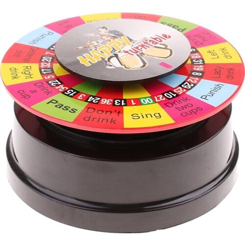 Electric Turntable Spinning Wheel Drinking Game for Party KTV Bar 4inch Dia