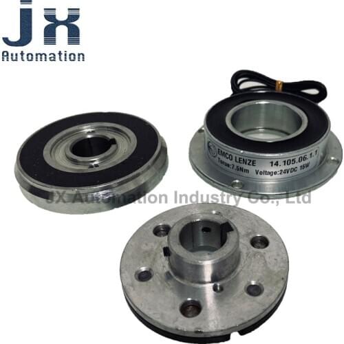EMCO LENZE Electromagnetic Clutch 14.105.06.1.1 17H7 24V 15W 7.5Nm