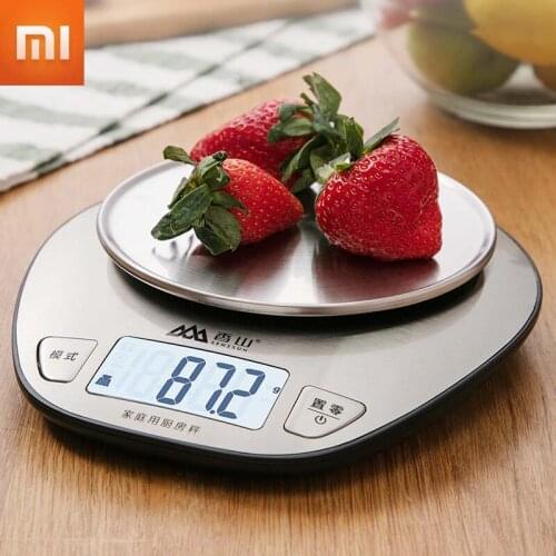 Xiaomi Electronic Kitchen Scale Mijia Stainless Steel Weight Scale Kitchen Baking Scale LCD Display High-Precision Digital Scale
