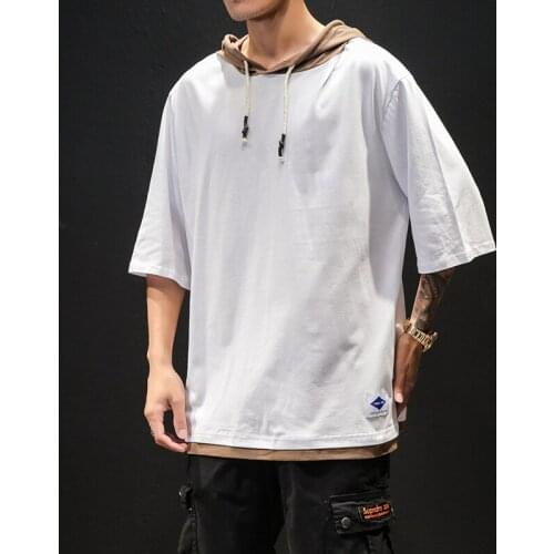 GHJQL Men's T-shirts With A Hood