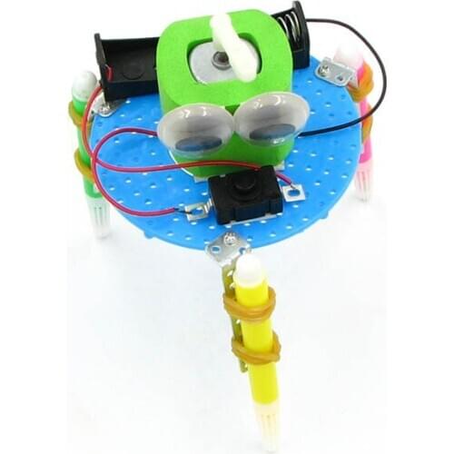 DIY graffiti robot science small production parent child interactive science technology education educational toys for children