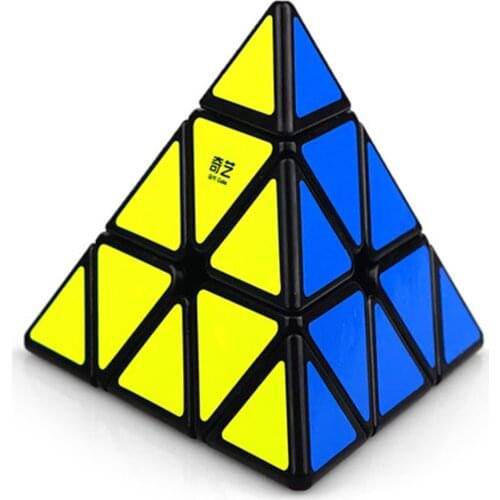 Qiyi Qiming A Pyramid Game Speed Magic Cube 3x3x3 4-hedron Childrens Educational Early Puzzle For Kids 3 Years Toy Cubes