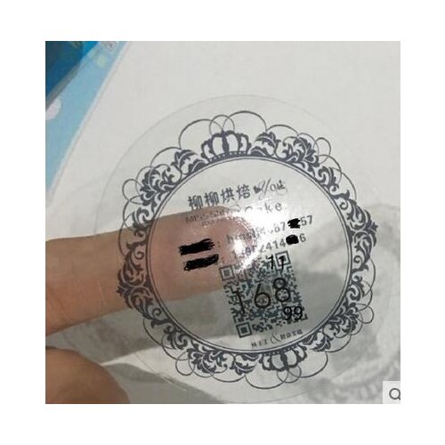 Custom-made Paper PVC Vinyl Transparent self adhesive sticker LOGO label customized full color sticker printing