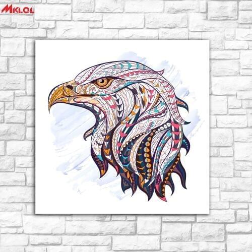 Eagle head animal Oil Painting Wall Art Picture paints Canvas Paints Home Decor Abstract Print Painting Modern Wall Decor color