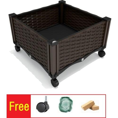 Reptile Rainforest Habitat Assembled Terrarium Insect Breeding Box Open Air Screen Cage For Spiders Tortoise Lizard With Wheel