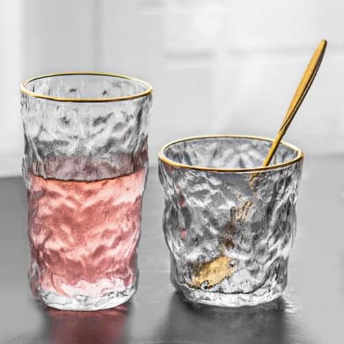 Frosted glass cup glacier mug Lead-free Heat Resistant Transparent Crystal Beer Whiskey Brandy Vodka Cup Multi Pattern Drinkware