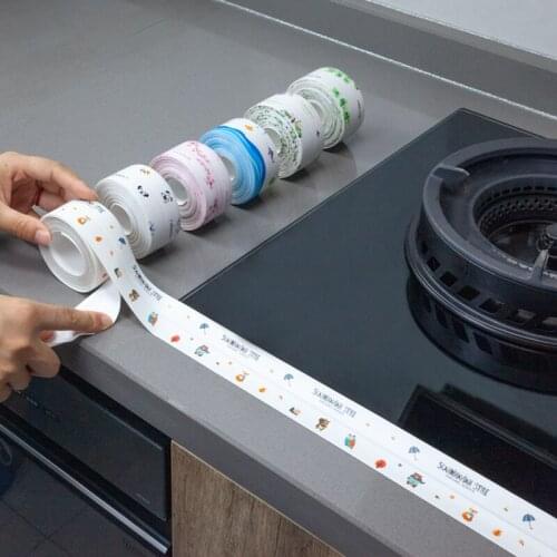 Kitchen Mildew-Proof Tape Kitchen And Bathroom Sealing Edge Stickers Sink Sink Wall Gap Beauty Seam Toilet Stickers Sealing Stri