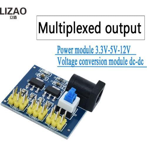 LIZAO 3.3V 5V 12V Multi Output Voltage Conversion DC-DC 12V to 3.3V 5V 12V Power Module