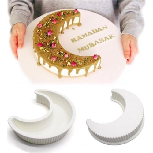 Moon Shape Silicone Mold Moon Mousse Cake Mold Dessert Mould Cake Decorating Tools Mousse Silicone Bakeware Cake Tools mold new