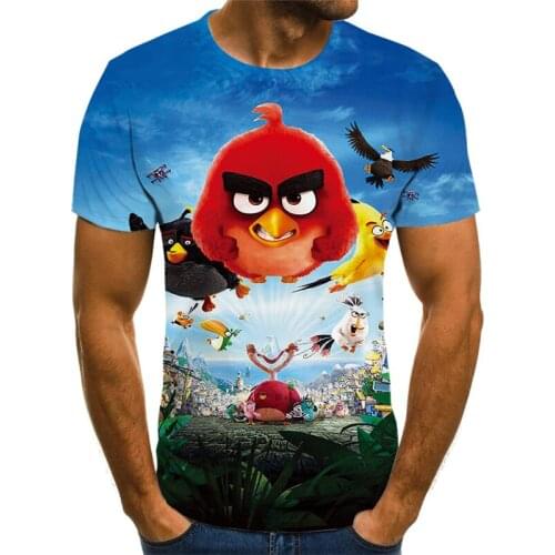 Mens/Ladies T-shirts Childrens small size 3D printing T-shirts Fun cartoon game pattern Childrens favorite anime T-shirts