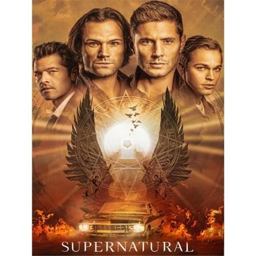 Supernatural Printed Canvas 11CT Cross Stitch Kit DIY Embroidery DMC Threads Needlework Hobby Craft Sewing Floss Magic