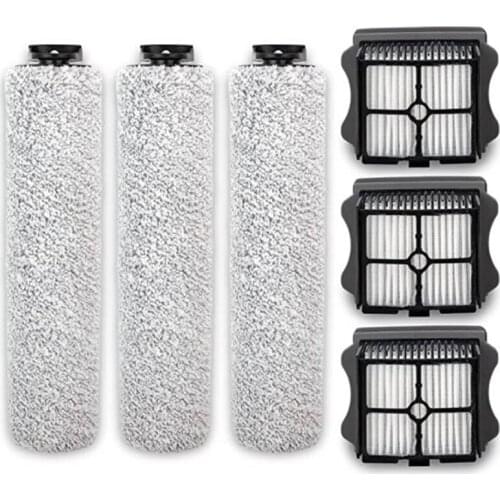 Replacement Roller Brush and Filter Kit Compatible for Tineco Floor One S3 and IFloor 3 Cordless Wet Dry Vacuum