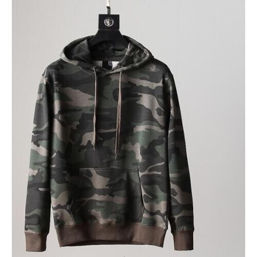 New pullover Fashion camouflage Hoodie Mens Casual Couple Wild Hooded Sweatshirt Simple Slim Hoodies Sweatshirts Tops
