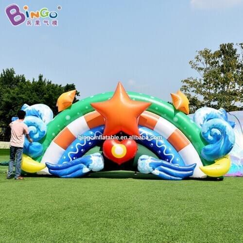 Customized 6x2.5M inflatable background wall balloon for party event decoration toys