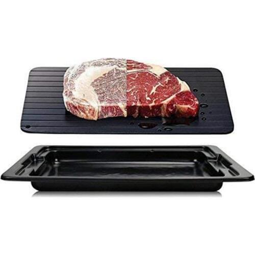 2 pcs Fast Defrosting Tray Practical Classic Food Meat Defrost Plate Board Durable Multi-functional Kitchen Gadgets