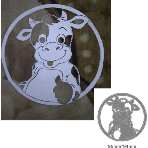 Metal Cutting Dies Cut Mold Animal cow Decoration Scrapbook Paper Craft Knife Mould Blade Punch Stencils